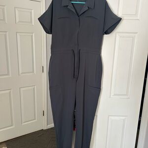 Mandala Pewter Scrub Jumpsuit